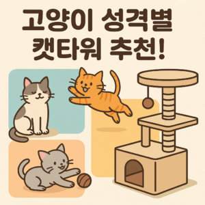 고양이 성격에 따른 캣타워 추천제품