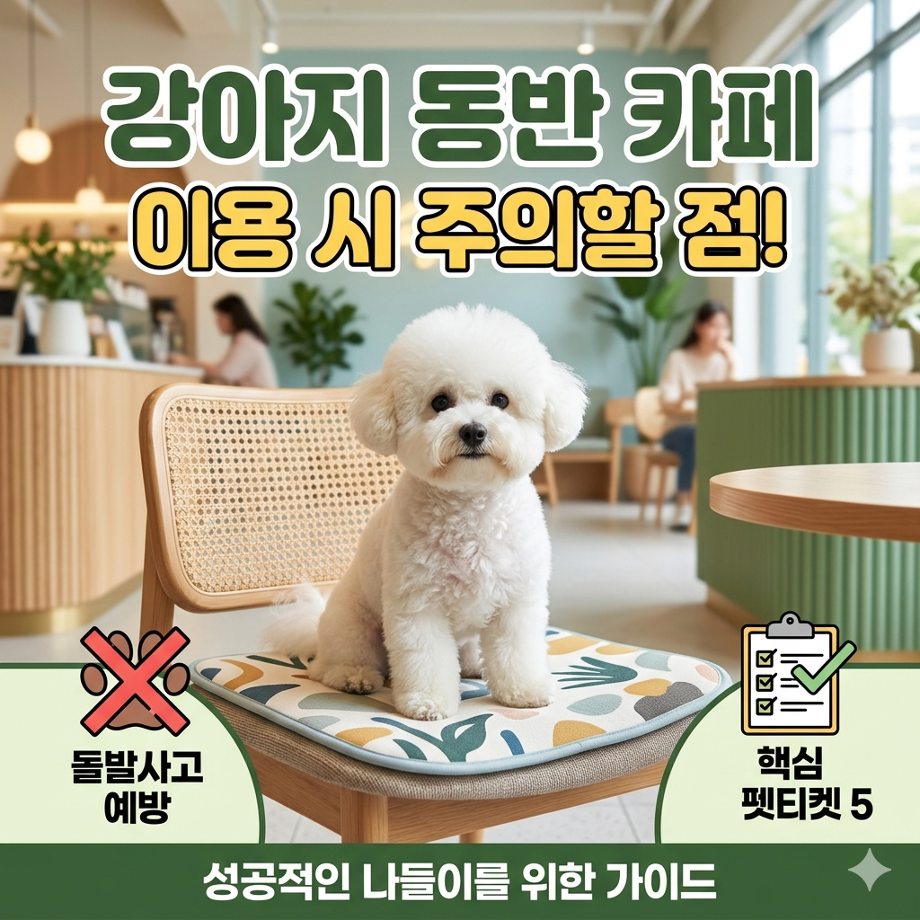 “나만 몰랐나?” 강아지 동반 카페에서 절대 하면 안 되는 비매너 행동 5가지