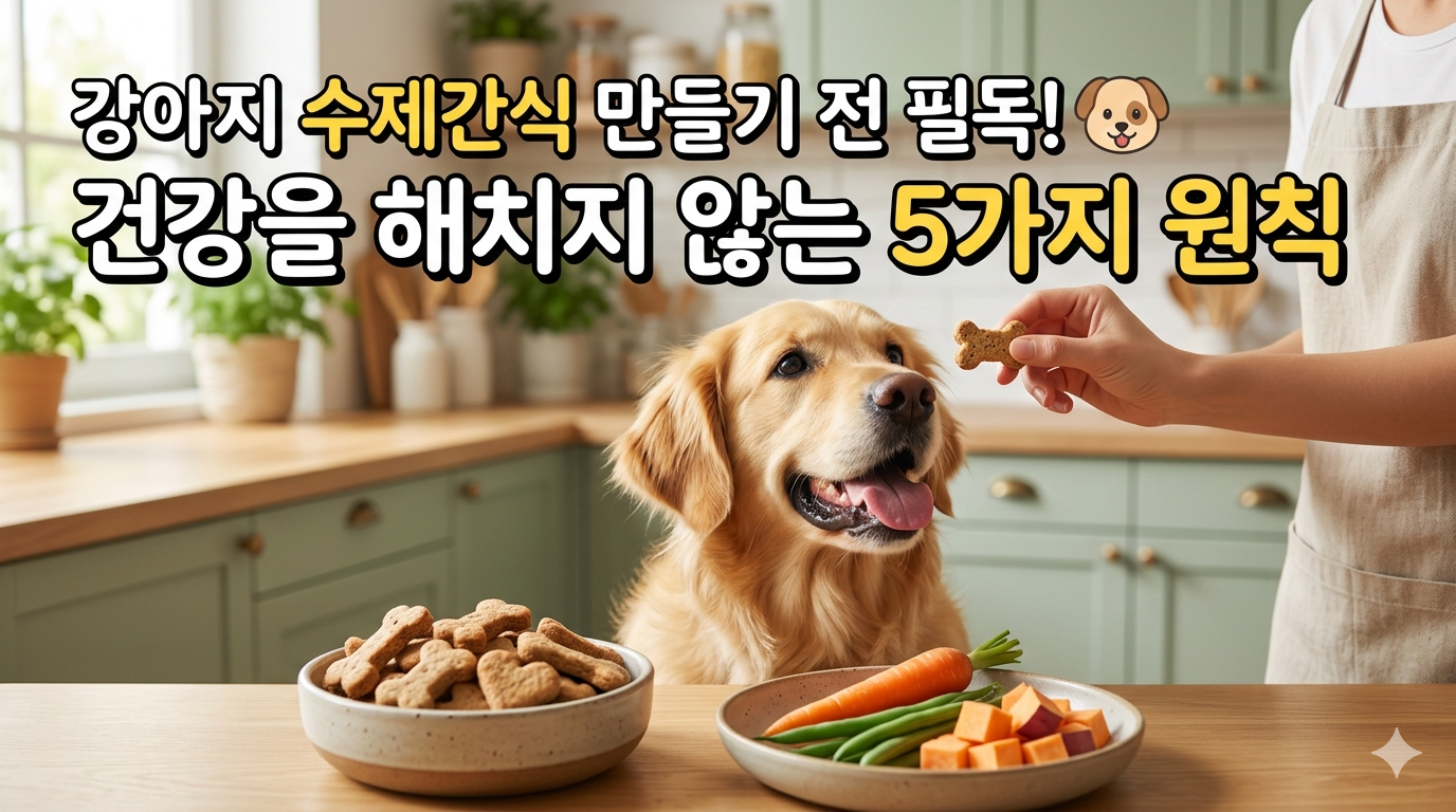 내 강아지 잡는 수제간식? 초보 보호자가 90% 놓치는 치명적 실수