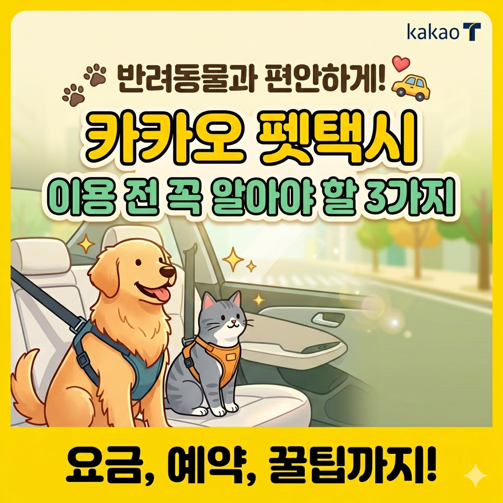 켄넬 없어도 OK! 직접 타본 카카오 T 펫 이용 후기와 요금 비교