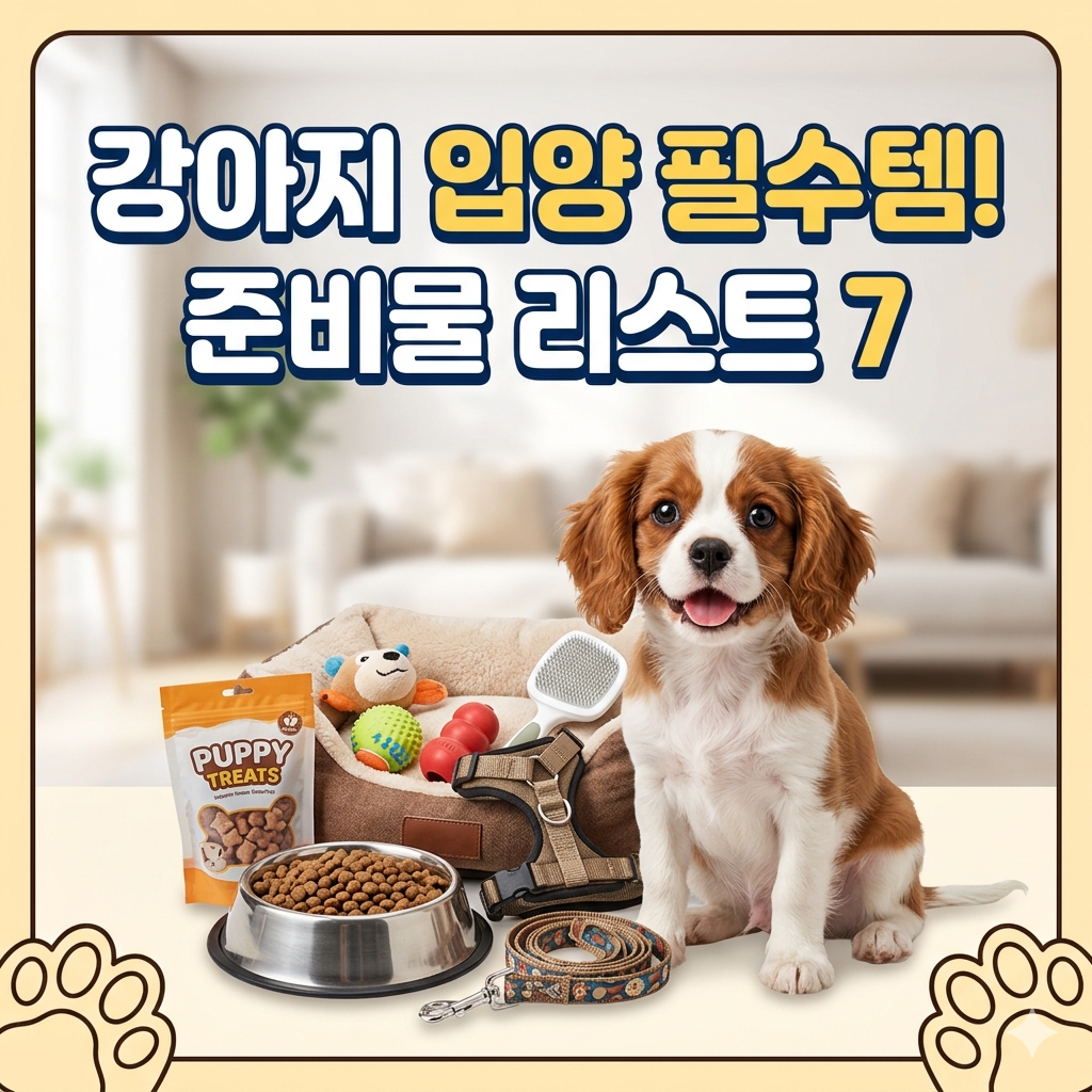 강아지 입양 필수 준비물 체크리스트 7, 돈 낭비 줄이는 구매 팁!