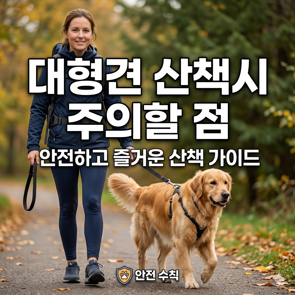 대형견 산책, 힘으로 안 된다면? 전문가가 알려주는 ‘리드’의 기술
